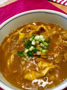 簡単あっさり和風カレーうどん